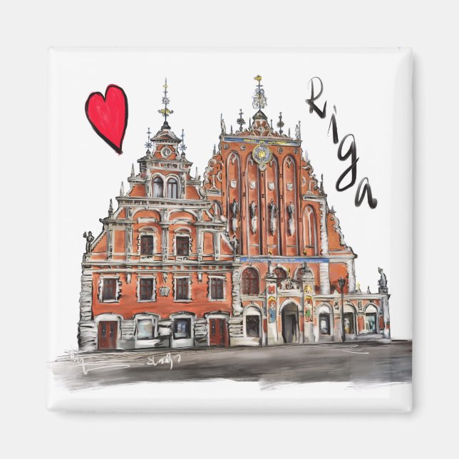 Íman Eu amo Riga (Frente)