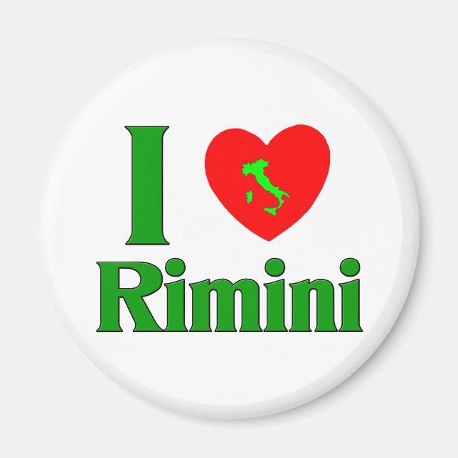 Íman Eu amo Rimini Itália (Frente)