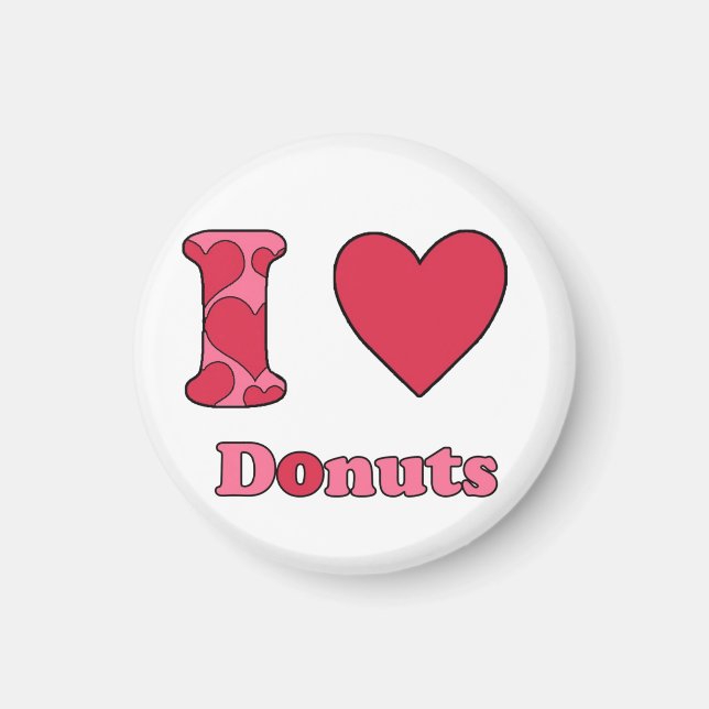 Íman Eu amo rosquinhas (Frente)