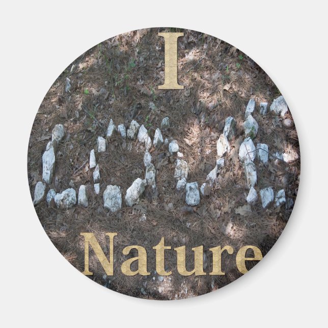 Íman Eu Amo Roupas e Presentes da Natureza (Frente)