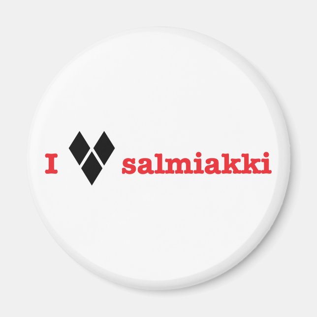 Íman Eu amo salmiakki (Frente)
