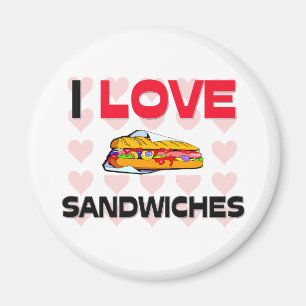 Íman Eu amo sanduíches