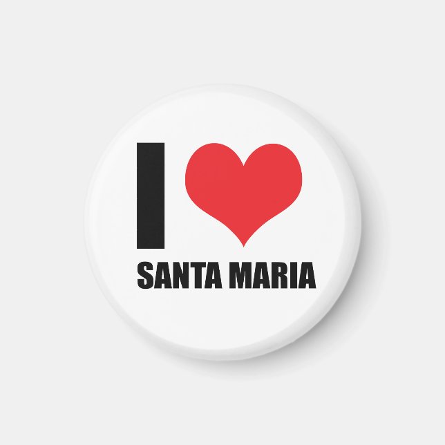 Íman Eu amo Santa Maria (Frente)
