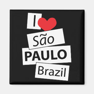 Íman Eu amo Sao Paulo Brasil