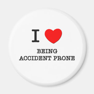 Íman Eu amo ser propenso a los accidentes