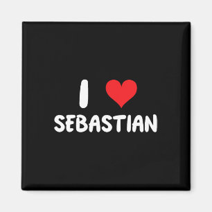 Íman Eu Amo Sestian - Coração - Nome 