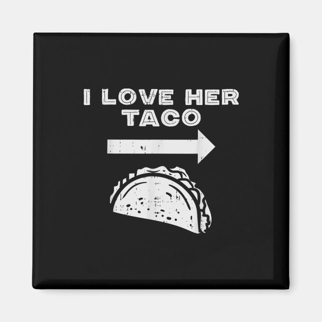 Íman Eu Amo Seu Taco Correspondendo Casal Cinco De Mayo (Frente)