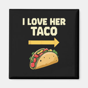 Íman Eu Amo Seu Taco Mexicano Fiesta Casais Cinco De Mã