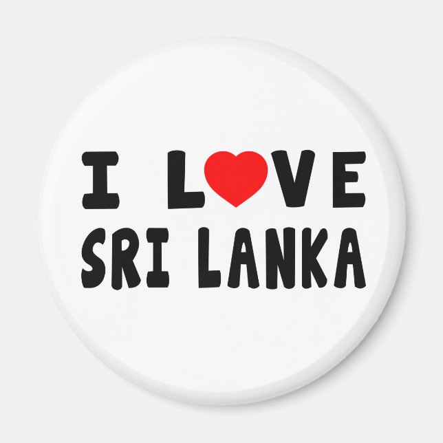 Íman Eu amo Sri Lanka (Frente)