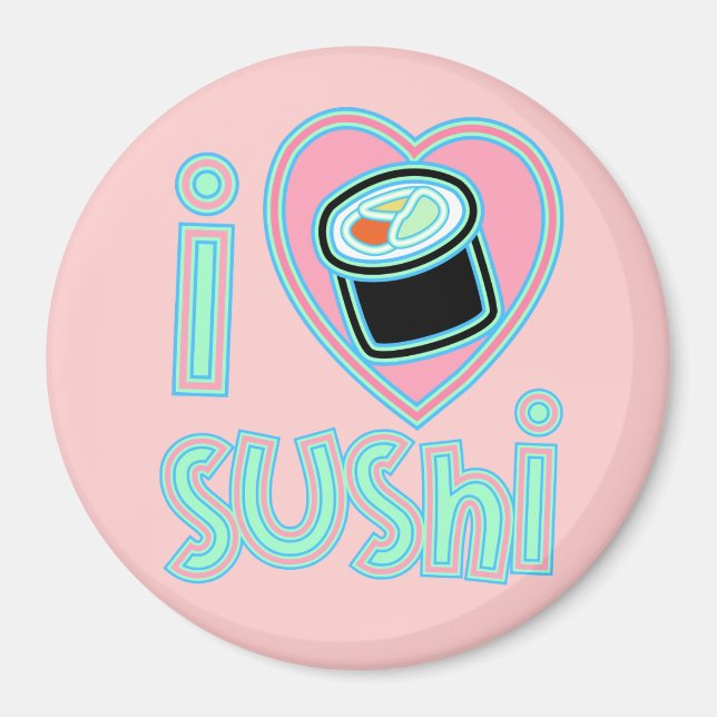 Íman Eu amo Sushi (Frente)