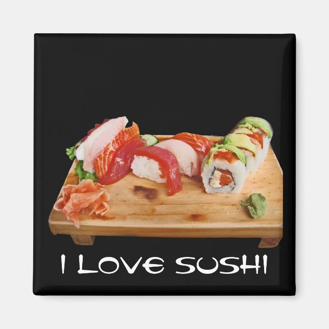 Íman Eu Amo Sushi (Frente)