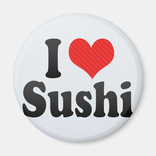 Íman Eu Amo Sushi (Frente)