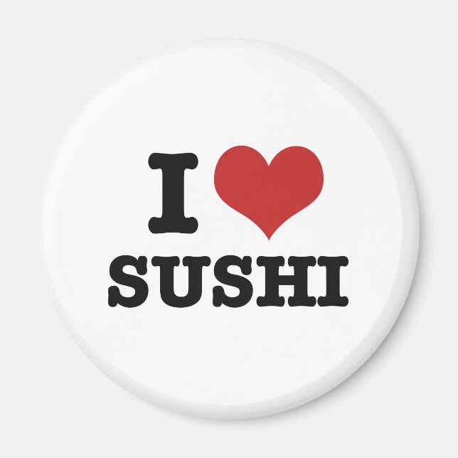Íman Eu Amo Sushi (Frente)