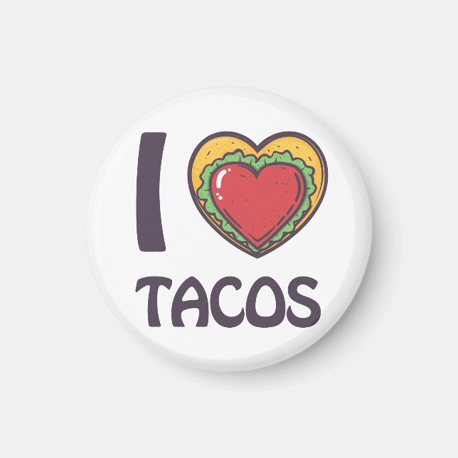 Íman Eu amo Tacos (Frente)