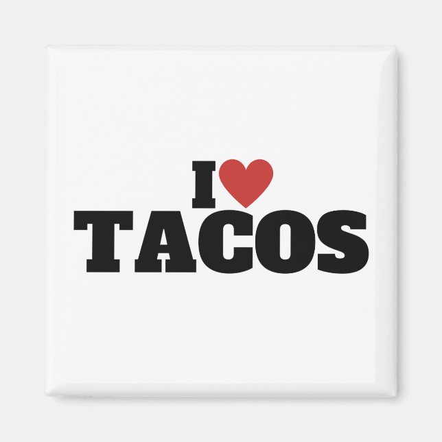 Íman Eu Amo Tacos (Frente)