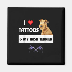Íman Eu Amo Tatuagens E Meu Cachorro Irlandês, Pai Mãe 
