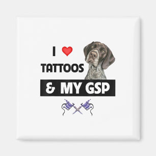 Íman Eu Amo Tatuagens E Meu Ponto Curto Alemão Da Gsp