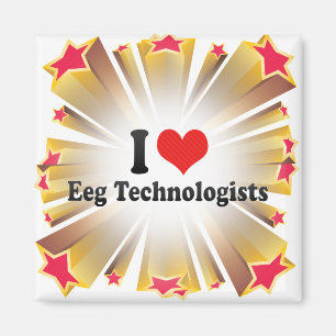 Íman Eu amo tecnólogos de Eeg