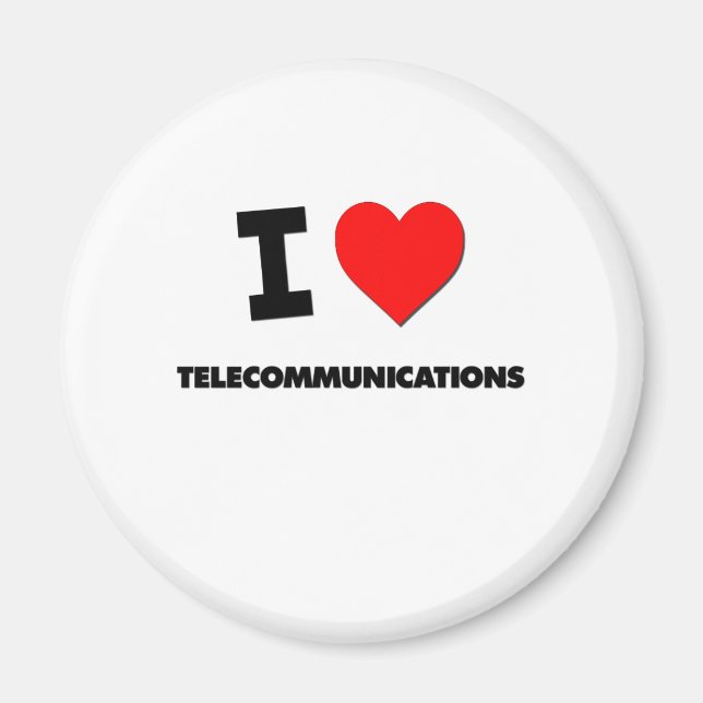 Íman Eu amo telecomunicações (Frente)