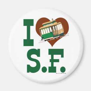 Íman Eu amo teleféricos de San Francisco