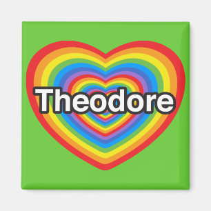 Íman Eu amo Theodore. Eu te amo Theodore. Coração