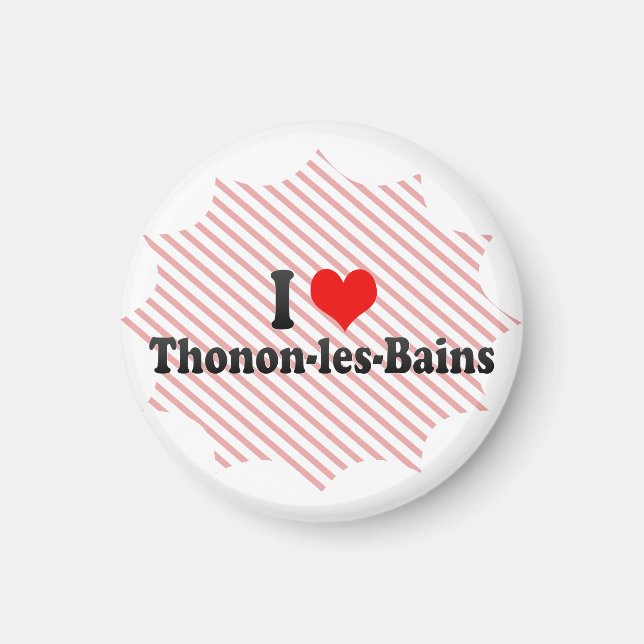 Íman Eu Amo Thonon-les-Bains, França (Frente)