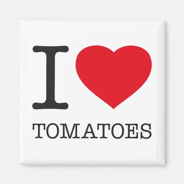ÍMAN EU AMO TOMATES (Frente)