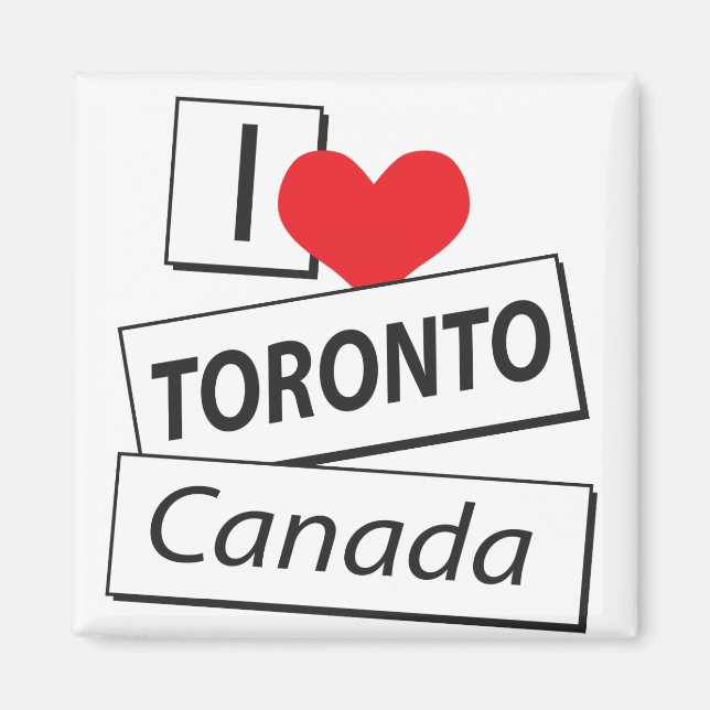 Íman Eu amo Toronto Canadá (Frente)