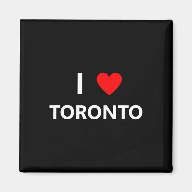 Íman Eu Amo Toronto Canadá Cidade Turística Lembrança  (Frente)