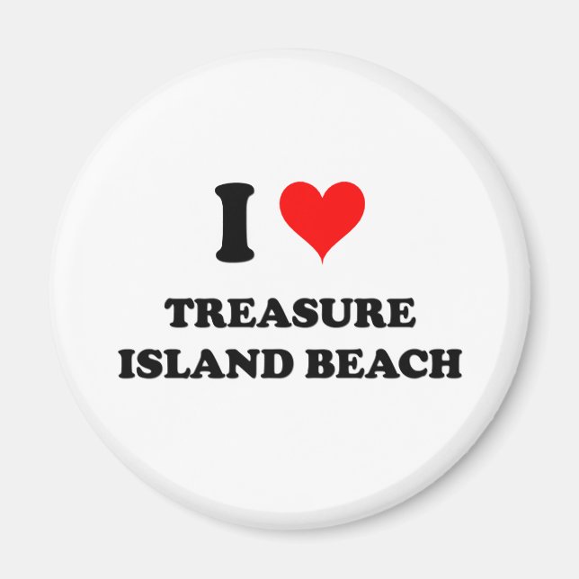 Íman Eu Amo Treasure Island Beach (Frente)