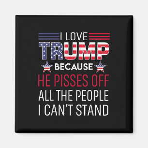 Íman Eu amo Trump porque ele está fora das pessoas que