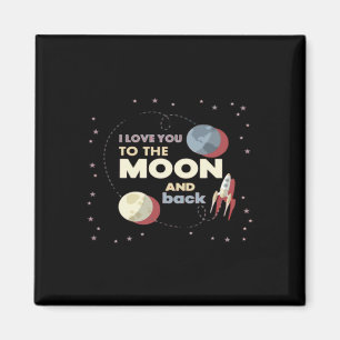 Íman Eu Amo Você Até a Lua e de Volta Estético Sentimen