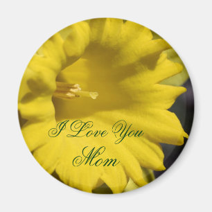 Íman Eu Amo Você Mãe Flor de Narciso