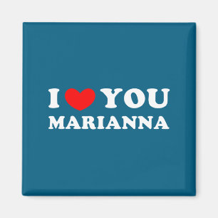 Íman Eu amo você marianna, eu coração marianna