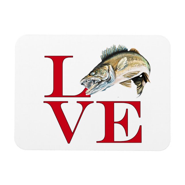 Íman Eu Amo Walleye (Horizontal)