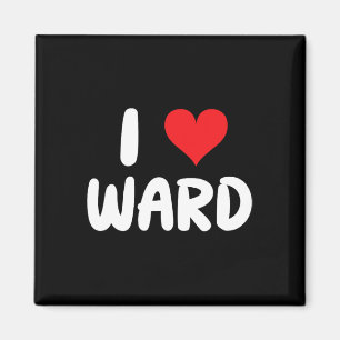 Íman Eu Amo Ward - Coração - Nome