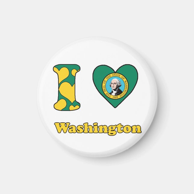 Íman Eu amo Washington (Frente)