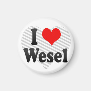 Íman Eu amo Wesel, Alemanha. Ich Liebe Wesel, Alemanha
