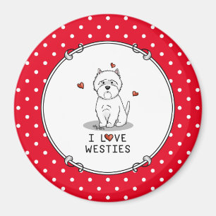 Íman Eu Amo Westies - West Highland White Terriers Cujo