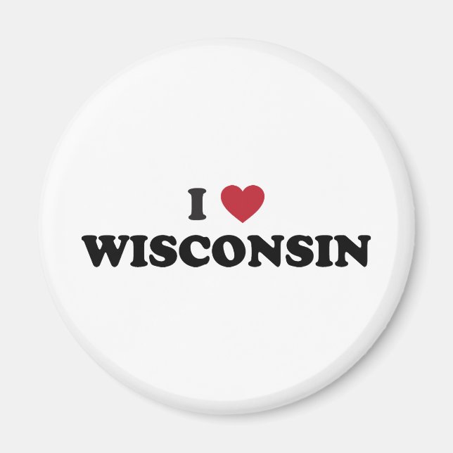 Íman Eu Amo Wisconsin (Frente)