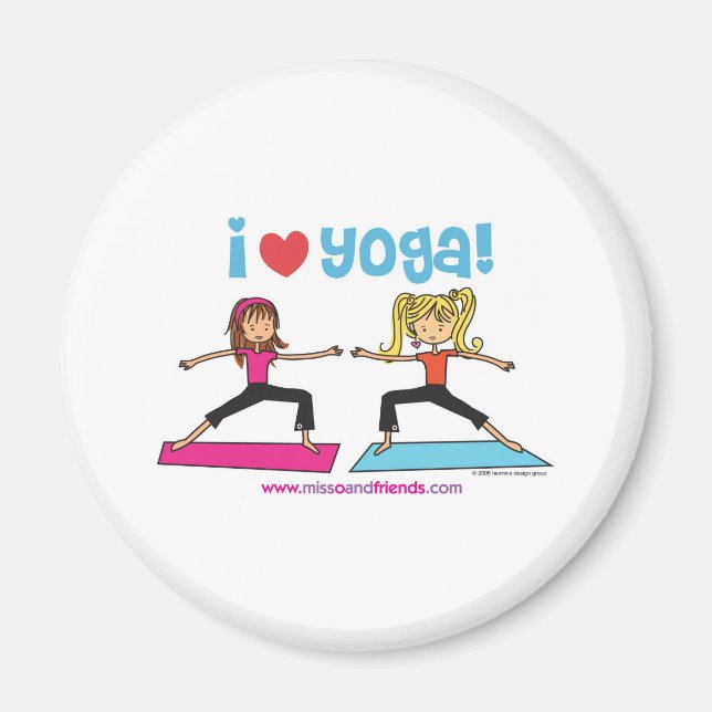 Íman eu amo yoga (Frente)