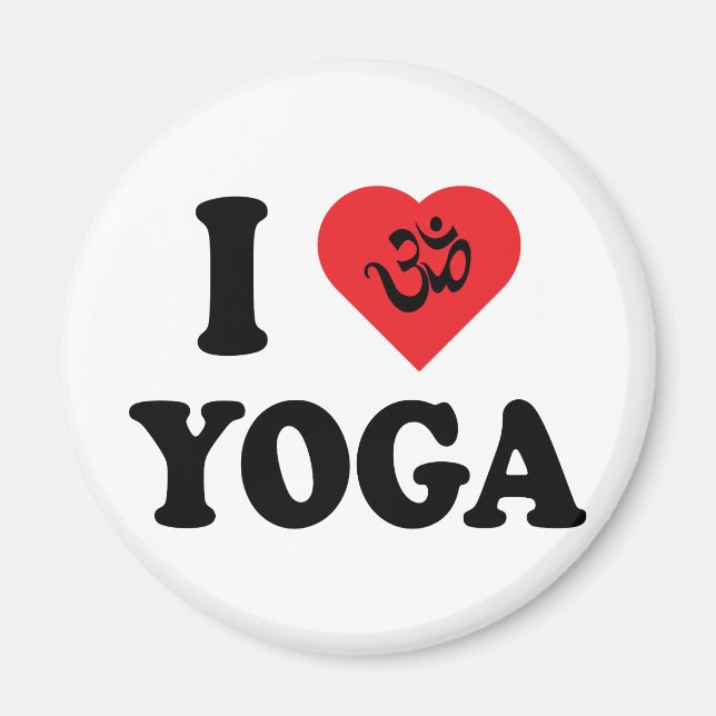 Íman Eu Amo Yoga Gift (Frente)