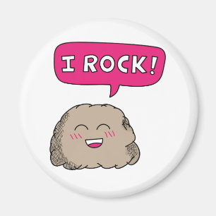 Íman Eu Balanço, Pedra de Desenho Animado Fofo Humor