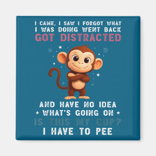 Íman Eu Camisa Macaco Vim Vi Esqueci O Que