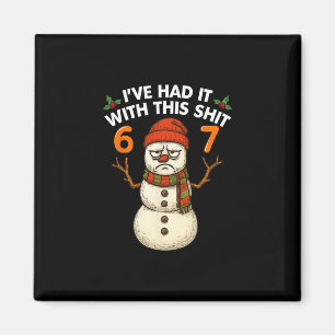 Íman Eu Cansei Deste Boneco de Neve de Natal Meme 67