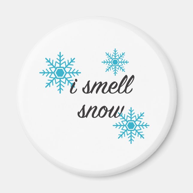 Íman Eu Cheiro Snowflake Motif (Frente)