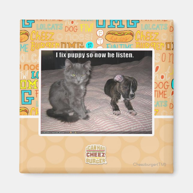 Íman Eu conserto cachorrinho (Frente)