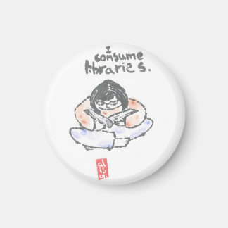 Íman "Eu consumo bibliotecas"