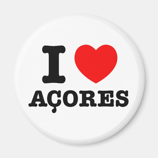 Íman Eu coração Acores (Frente)