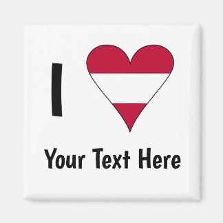 Íman Eu (Coração de Bandeira Austríaca Amor) Seu Texto